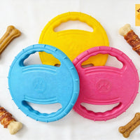 Dog Flying Disc Steering Wheel Toy for Interactive Training, Soft and Durable Chew Toy, Teeth Cleaning, Pet Outdoor Play