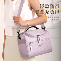 Croissant Curved Lid Insulated Lunch Bag for Work and Picnics