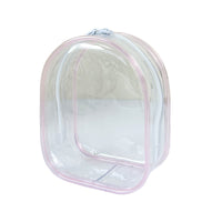 Clear PVC Doll Display Bag for 10cm Plush Figures with Optional Accessories