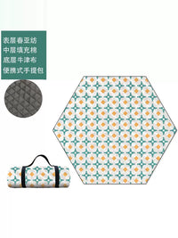 Ultrasonic Hexagonal Outdoor Picnic Mat Camping Tent Ground Pad Moisture-proof