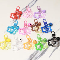 Acrylic Star & Bell Keychain Charms for Bags and DIY Decoration