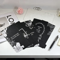 A6 Lily Glitter 6-Tab Planner Dividers Set for Loose Leaf Notebooks