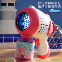 Automatic Bubble Gun for Kids with Multiple Bubble Holes, Handheld Electric Bubble Blower Toy