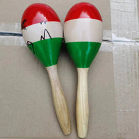 Wooden Maraca Shaker Musical Instrument for Kids Early Education and Performance