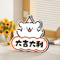 Welcome Home Dog Figurine Desktop Ornament for Entryway Living Room Decor