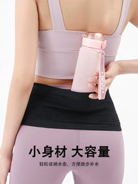 Running Belt with Phone Pouch for Marathon & Fitness, Elastic Waist Pack for Men & Women