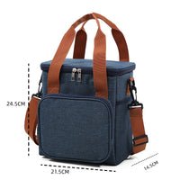 Insulated Lunch Bag Portable Large Capacity Thermal Food Container Tote with Shoulder Strap