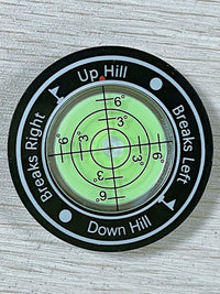 Golf Hat Clip Level Indicator for Slope Measurement