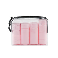 Travel Toiletry Bottle Set for Shampoo, Lotion, and Creams - 11-Piece Refillable Cosmetic Containers