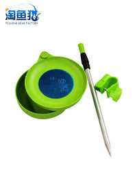Mini Magnetic Fishing Bait Tray with Double-Layer Design for Fishing Chairs and Boxes