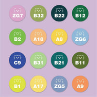 Cute Cat Perler Bead Color Chart Stickers for DIY Crafts - 295 Colors