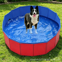 Foldable Pet Swimming Pool and Bath Tub for Dogs