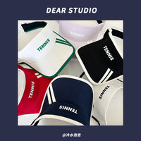 Korean Style Letter Sun Protection Empty Top Hat for Summer Outdoor Sports