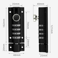 Outdoor Waterproof Anti-theft Combination Bolt Lock for Gates and Wooden Doors