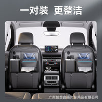 Multi-functional Car Seat Back Organizer with Tissue Box and Storage Pockets