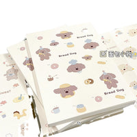 Cute Animal A5 Blank Notebook, Thickened Creative Sketchbook for Students, 240 Pages