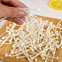 Realistic Enoki Mushroom Vegetable Model for Display and Decoration