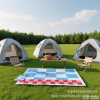 Crystal Velvet Picnic Mat Camping Rug for Outdoor Activities