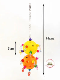 Parrot Chew Toy - Hanging Star Hollow Ball for Cockatiels