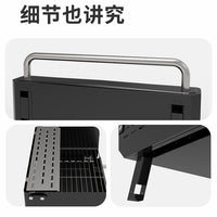 Portable Stainless Steel Charcoal BBQ Grill for Home Outdoor Camping