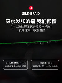 Braided PE Fishing Line for Lure Casting, 8-Strand, High Strength, Long Cast, Micro-Object Fishing