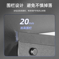 Stainless Steel Bathroom Phone Holder with Storage Shelf, Wall-Mounted for Toilets and Public Restrooms