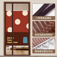 Magnetic Mesh Screen Door Curtain, Self-Adhesive No-Drill Mosquito Net for Balcony, Bedroom and Window