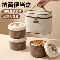 316 Stainless Steel Lunch Box with Lid - Microwave Safe, Multi-layer, Sealed, Insulated, Portable Food Container for Students & Outdoor Use