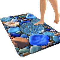 Diatomaceous Earth 5D Absorbent Non-Slip Bath Mat for Bathroom and Entryway