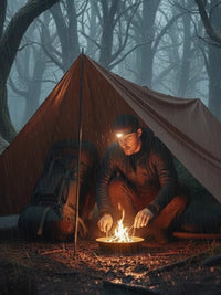 Lightweight 19-Point Tarp Shelter for Outdoor Backpacking and Hiking - Waterproof Sunshade