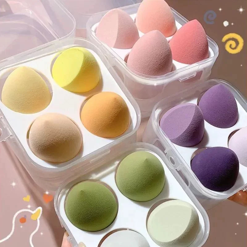 Makeup Sponge Blender Set - Large, Soft, Non-Latex, Wet & Dry Use for Foundation, Powder, Cream