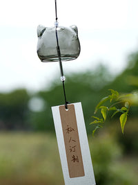 Handmade Ceramic Cat Paw Wind Chime for Home & Garden Decor