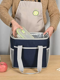 Insulated Lunch Bag with Shoulder Strap, Large Capacity Thermal Cooler Tote for Meals and Food Storage