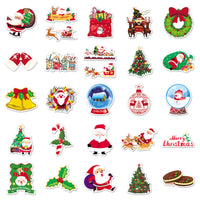 102-Piece Christmas Sticker Set for DIY Crafts and Decoration