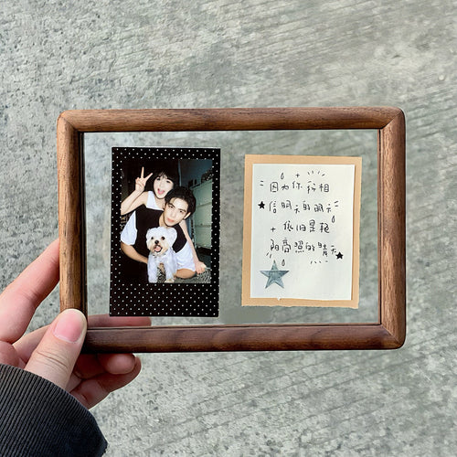 DIY Walnut Wood Photo Frame Kit for Instax Photos - Valentine's Day / Anniversary Gift