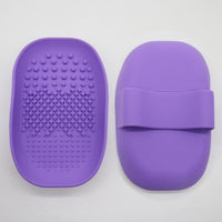 Makeup Brush Cleaning Mat with Hand-Held Design