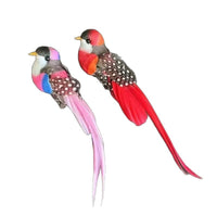 Artificial Feathered Bird Ornaments for Garden & Home Decor