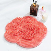 Foot Scrubber Mat for Shower, Exfoliating Foot Massager with Suction Cups, Large Lazy Back Scrubber