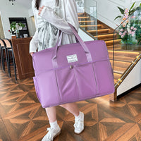 Portable Large Capacity Travel Duffel Bag with Trolley Sleeve for Short Trips and Business Travel