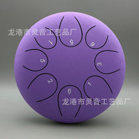 Tongue Drum for Kids and Adults - 6/8/10/12 Inch 15-Note Steel Handpan Percussion Instrument