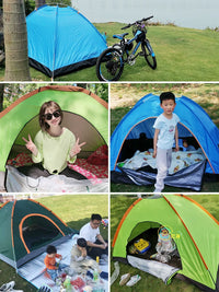 Automatic Pop-Up Camping Tent for 3-4 People - Waterproof, Portable, and Easy Setup