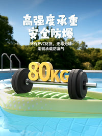 Kids' Inflatable Surfboard Swimming Ring with Handles, Thickened PVC Floating Toy for Pool and Water Play