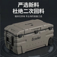 Jiangliu Fish 160L Large Capacity PU Foam Fishing Cooler Box with Wheels for Offshore Sea Fishing Commercial Insulation