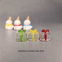 Christmas Micro Landscape Snow Globe Resin Ornaments