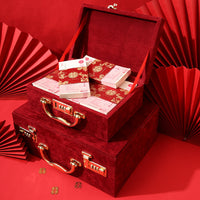 Engagement Betrothal Gift Money Box Wedding Dowry Cash Present Box for 200,000-400,000 Yuan