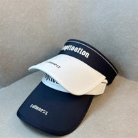 Women's Fashionable Sun Visor Hat UV Protection Breathable Hollow Top for Running & Sports