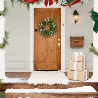 Christmas Eucalyptus Berry Wreath for Front Door Decor