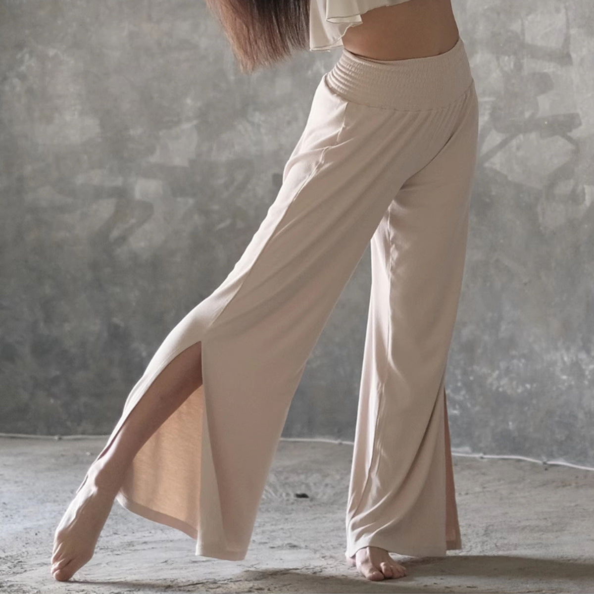 High-Waisted Loose Wide-Leg Yoga Pants for Women - Breathable & Lightweight
