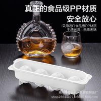 Silicone Ice Ball Maker Mold for Whiskey and Cocktails, Large Spherical Ice Cube Tray with Storage Box