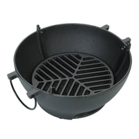 Cast Iron Grill Pan and Braai Stove for Camping, Indoor Cooking and Outdoor Barbecue